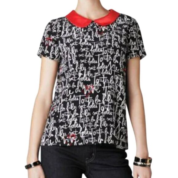 Kate Spade X Garance Doré Designer Capsule Collection NYC Paris Rare Silk Size 4 - Picture 1 of 7